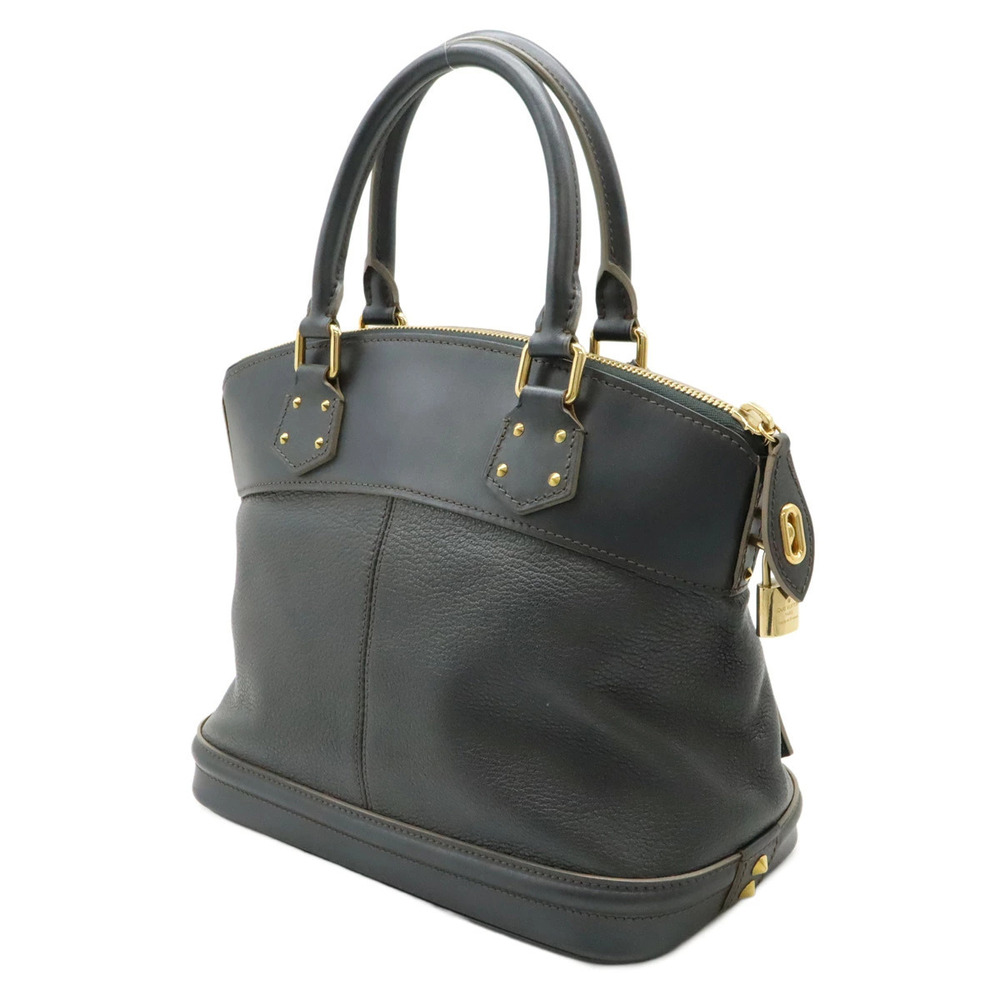 Louis Vuitton Suhali Lockit Bag Tote Leather Handbag Black